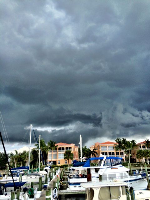 Afternoon storm clouds a