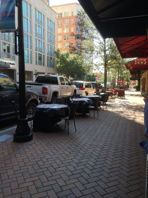 Restaurant tables - street walk