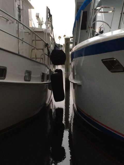 1 foot clearance between boats!!