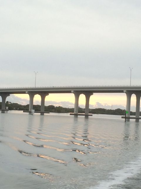 Leaving Vero Beach - 8.07am -Jan 20 2015 - under the bridge