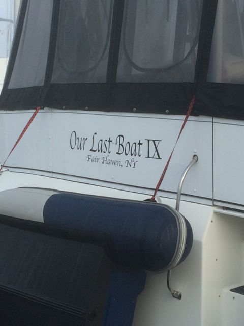 Our Last Boat ix - neat boat name