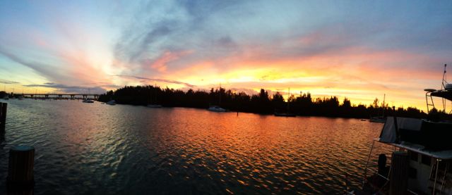 sunset PANO enhanced Jan 13 2015 Vero Beach