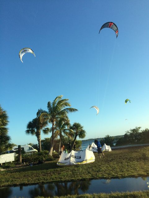 kite rental - from car windwo feb 6 2015 5.18 cocoa, fl