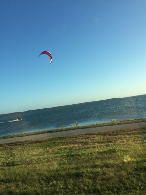 kite surfer - from car window feb 6 2015 5.18pm