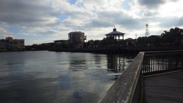 wooden walkway - old