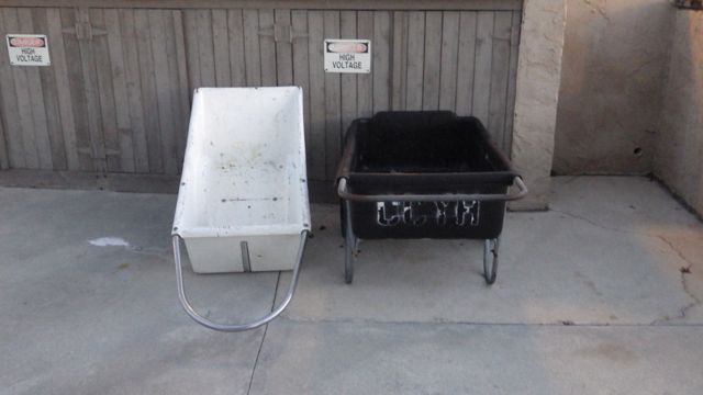 Bins - one for fish...