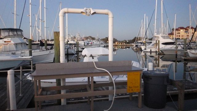 Fish cleaning station