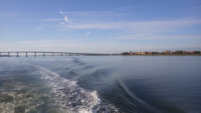 8.30am leaving Camache Cove, St Augustine  4-23-15