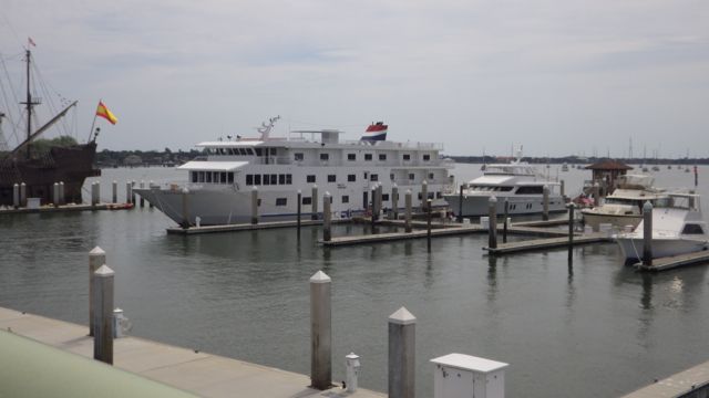 America Cruise Line Docked at St. Augustine 12.52pm  4-2-15