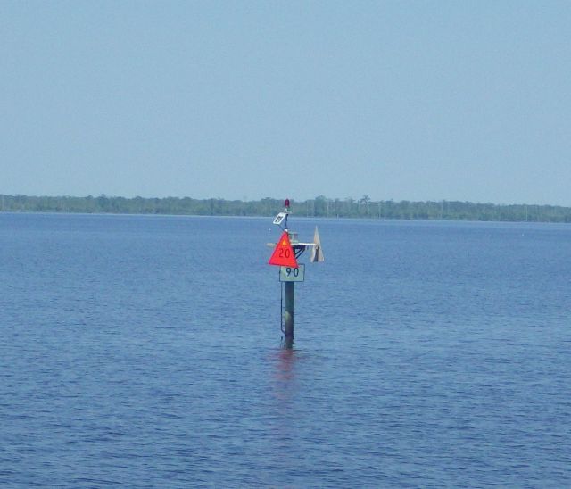 11.30am -cropped-SM90 sign in the middle of a large river 5-18-15