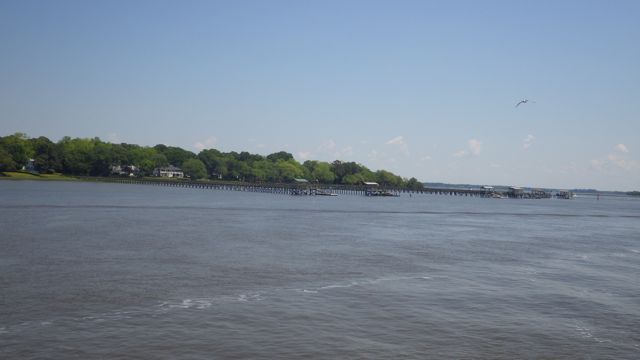 12.15 - 12.15pm dock along way from land  5-3-15