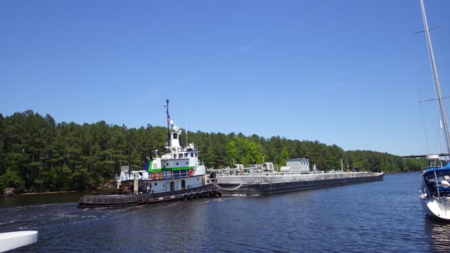 13.24 - 1.54pm - barge passing by  AYB - 5-22-15