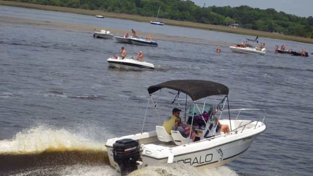 13.46 - 1.46pm -go fast boats!  5-3-15