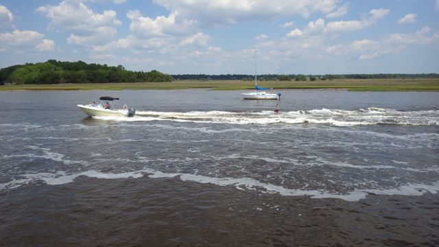 13.55 - 1.55pm -go fast boats!  5-3-15