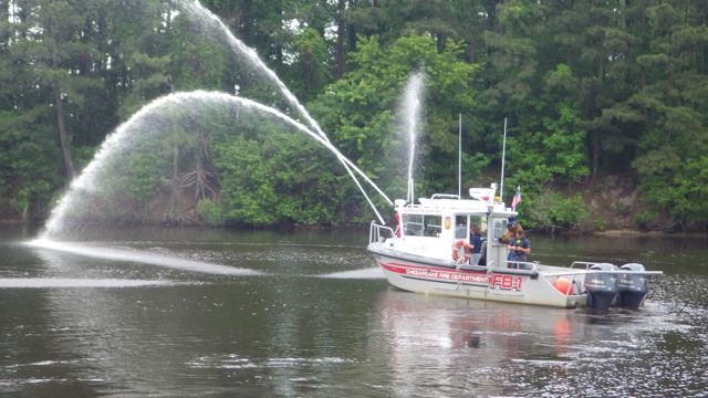 18.07 - 6.07pm - local fire dept practicing  5-20-15