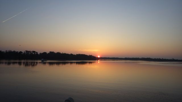 5.59am - sunrise! red sun  5-20-15