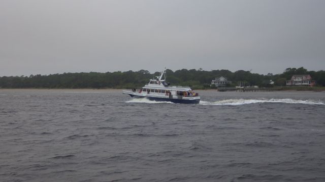 7.33am Adventure Boat passing 5-12-15