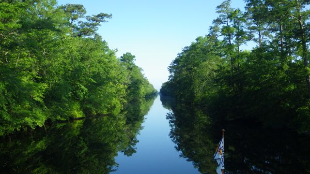 7.55am - into the canal  5-20-15