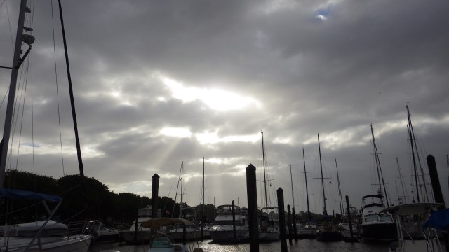 8.01am morning sun in Soutport, NC  5-9-15