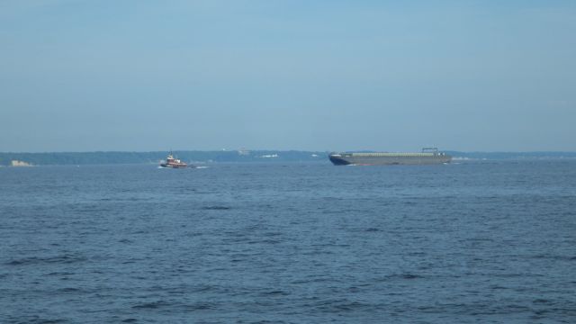 8.49am - barge being pulled 5-28-15