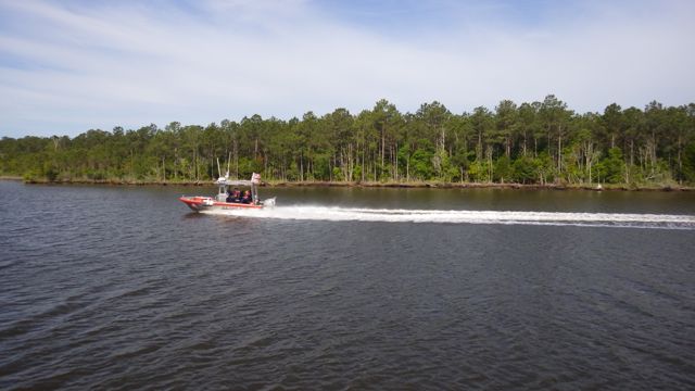 9.21am - coast guard boat passing us - 5-17 -15