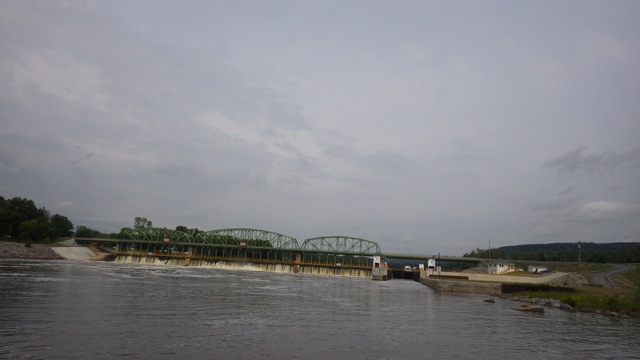 10.29am - approaching lock 9 waterfall - 6-18-15