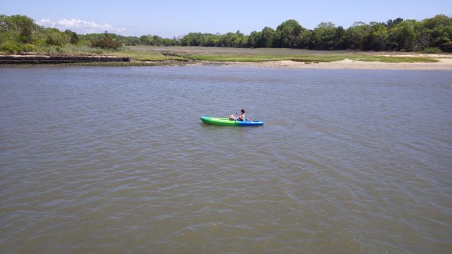 11.43 am Kayaker in the middle of the area  5-30-15