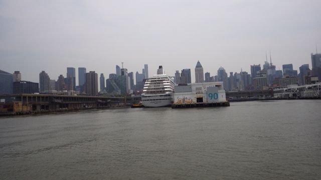 12.27pm - Pier 90 - security zone w boat - 6-12-15
