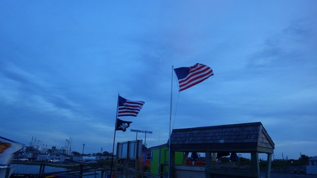 20.16 - 8.16pm - sunset - flags breeze  - 5-31-15