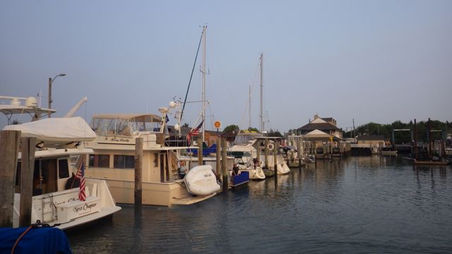 6.40am - leaving our slip at Cape May 6-10-15
