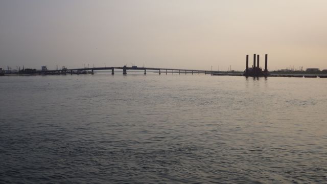 6.56am - ICW entrance and 1st bridge - 6-10-15