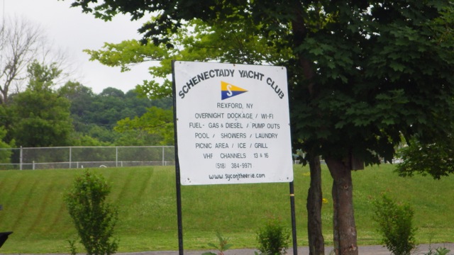 7.42am - Schenectady yacht club sign 6-18-15