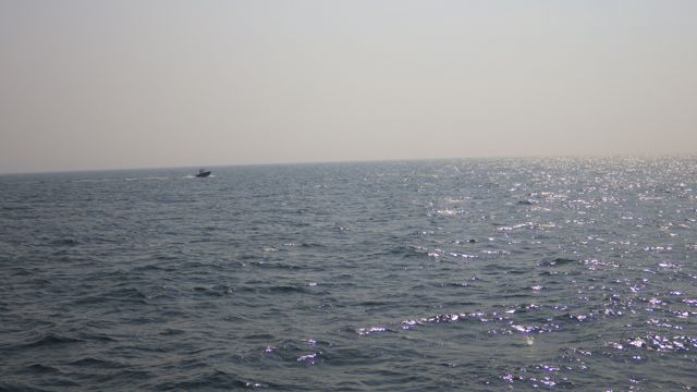 9.33am first boat seen on the water  6-11-15