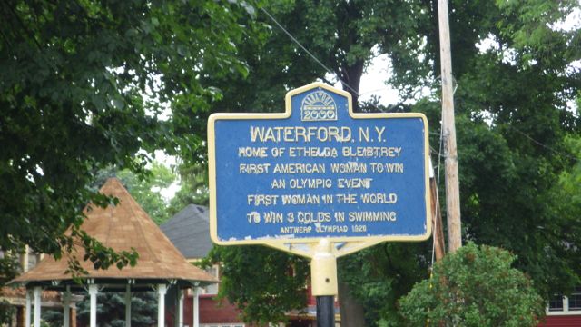 Ethelda Bleibtry swimmer
