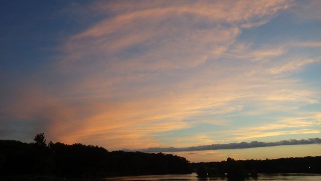 Sunset in Waterford Visitor Center 6-16-15