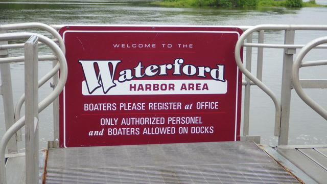 Waterford Harbor Area sign