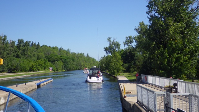 10.51am - leaving the lift lock  7-20-15