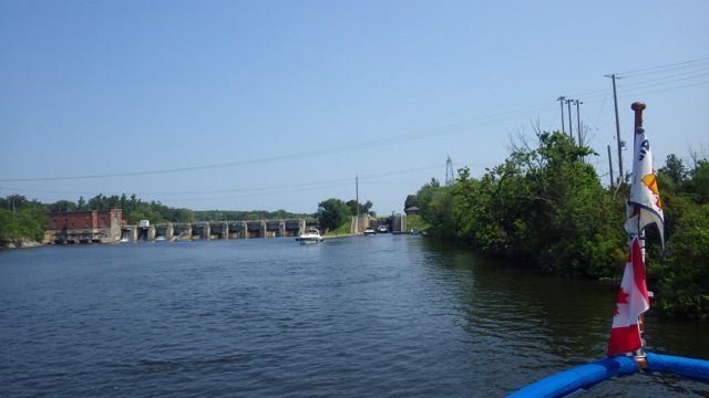 11.23am - approaching Lock 2 UP 20 ft -  7-13-15