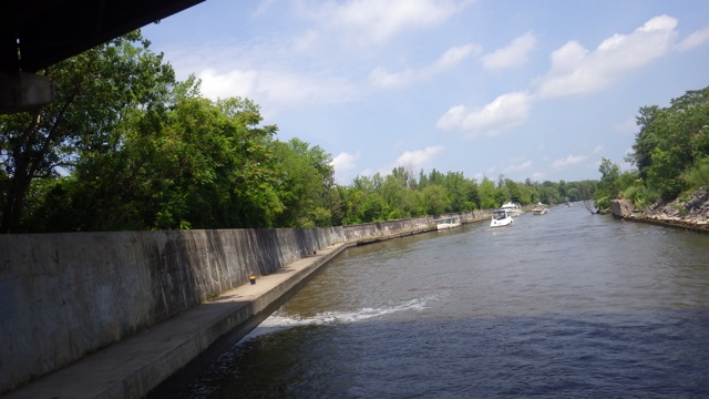 11.54am - out of  Oswego Lock 3  7-7-15