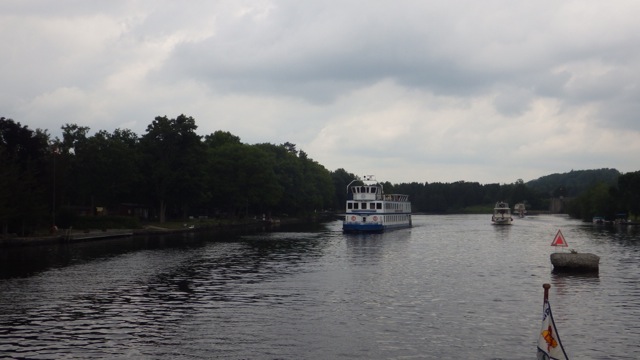 12.32pm - cruise boat coming along  7-14-15