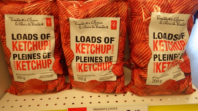 12.37pm - ketchup flavored chips? 7-10-15