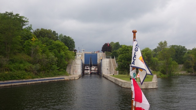 13.23 - 1.23pm  - rafting boats ahead Locks 11 & 12   7-14-15