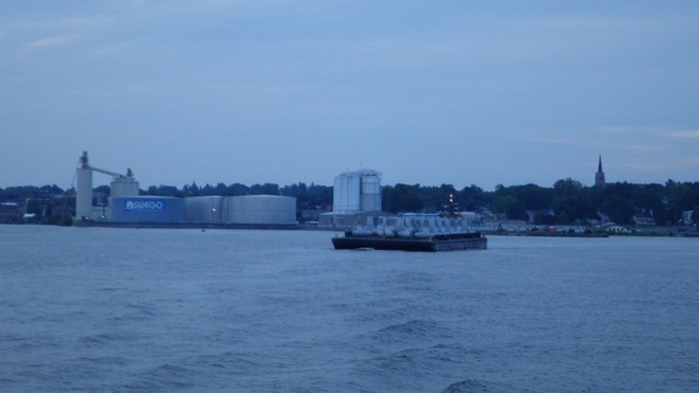 6.08am - barge coming our way- 7-9-15