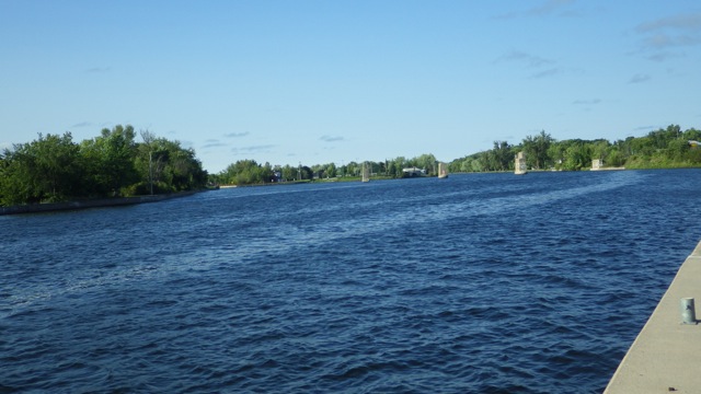 8.20am - looking downstream Campbellford  7-15-15