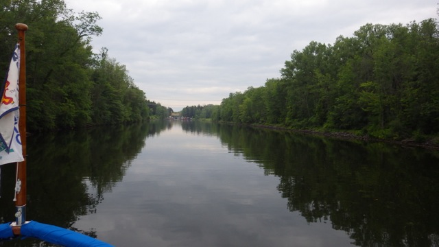 8.32am - calm flat Erie Canal  7-7-15
