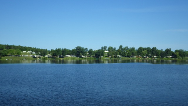 9.10am - scenery entering Rice Lake  7-16-15