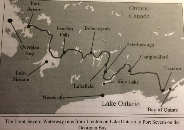 Trent Severn canal - black and white photo