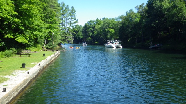10.46am - boats and kayakers  7-24-15