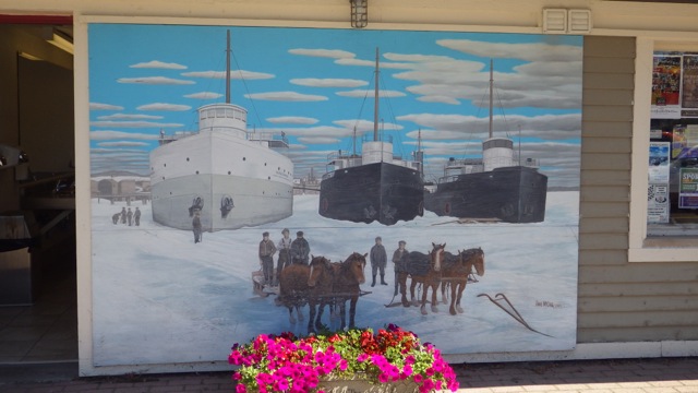 10.56am boats in the winter  Midland Murals  7-31-15