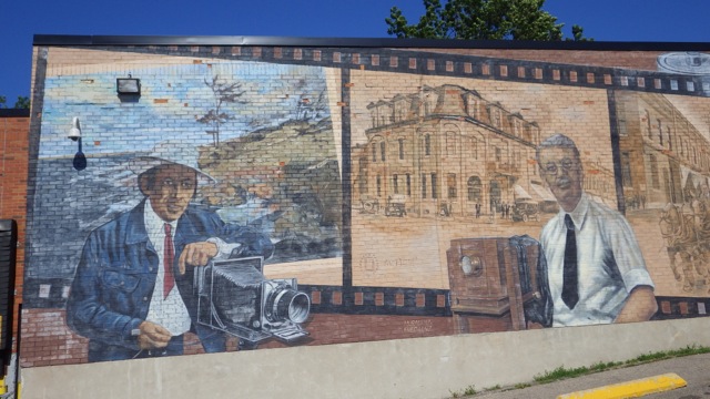 15.56 - 3.56pm - mural outside of the beer store   Wye Heritage  7-30-15